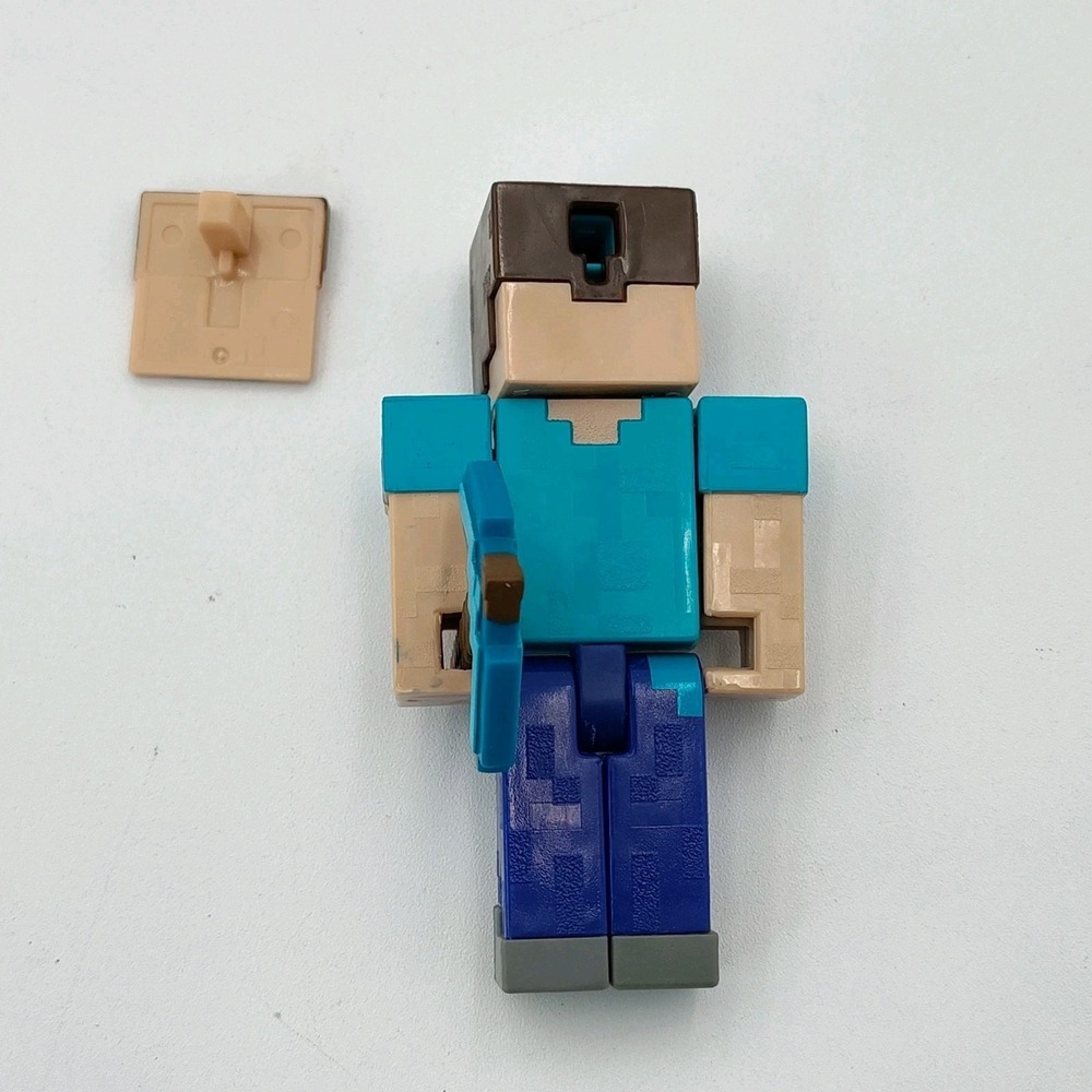 Minecraft‎ 3.25in Comic Maker Steve Figure Accessories Mattel📸SEE📏📸 - Picture 8 of 16